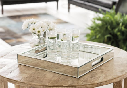 Coffee Table Mirror Tray Er Than, Large Mirrored Coffee Table Tray